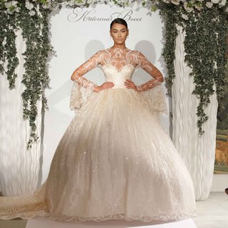 "Amele" by Katerina Bocci katerina-bocci-2017-bridal-collection-miss-amele-wedding-ball-gown-long-sleeve-lace-albania-universe