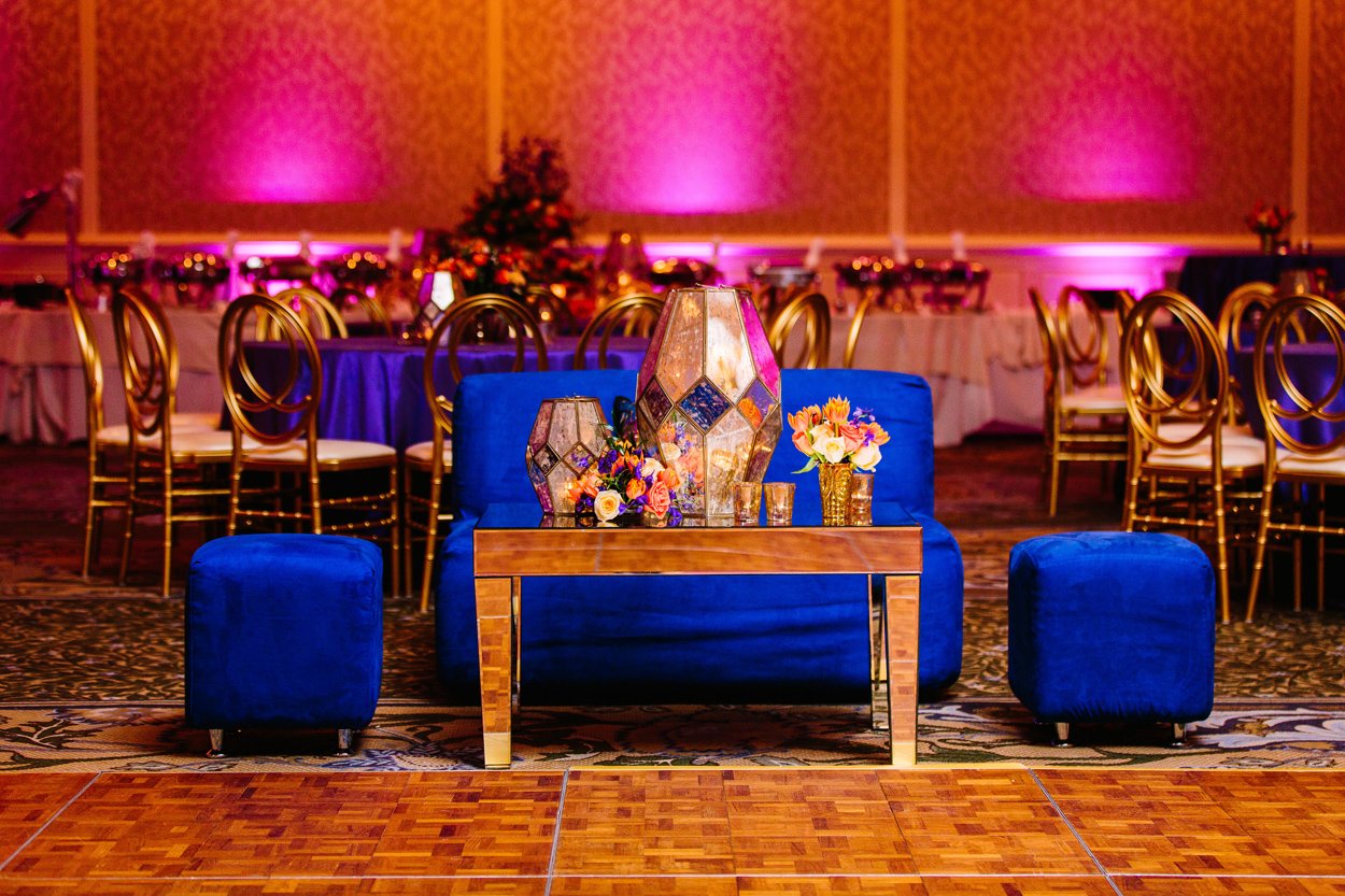 Bright Blue Seat for Couple