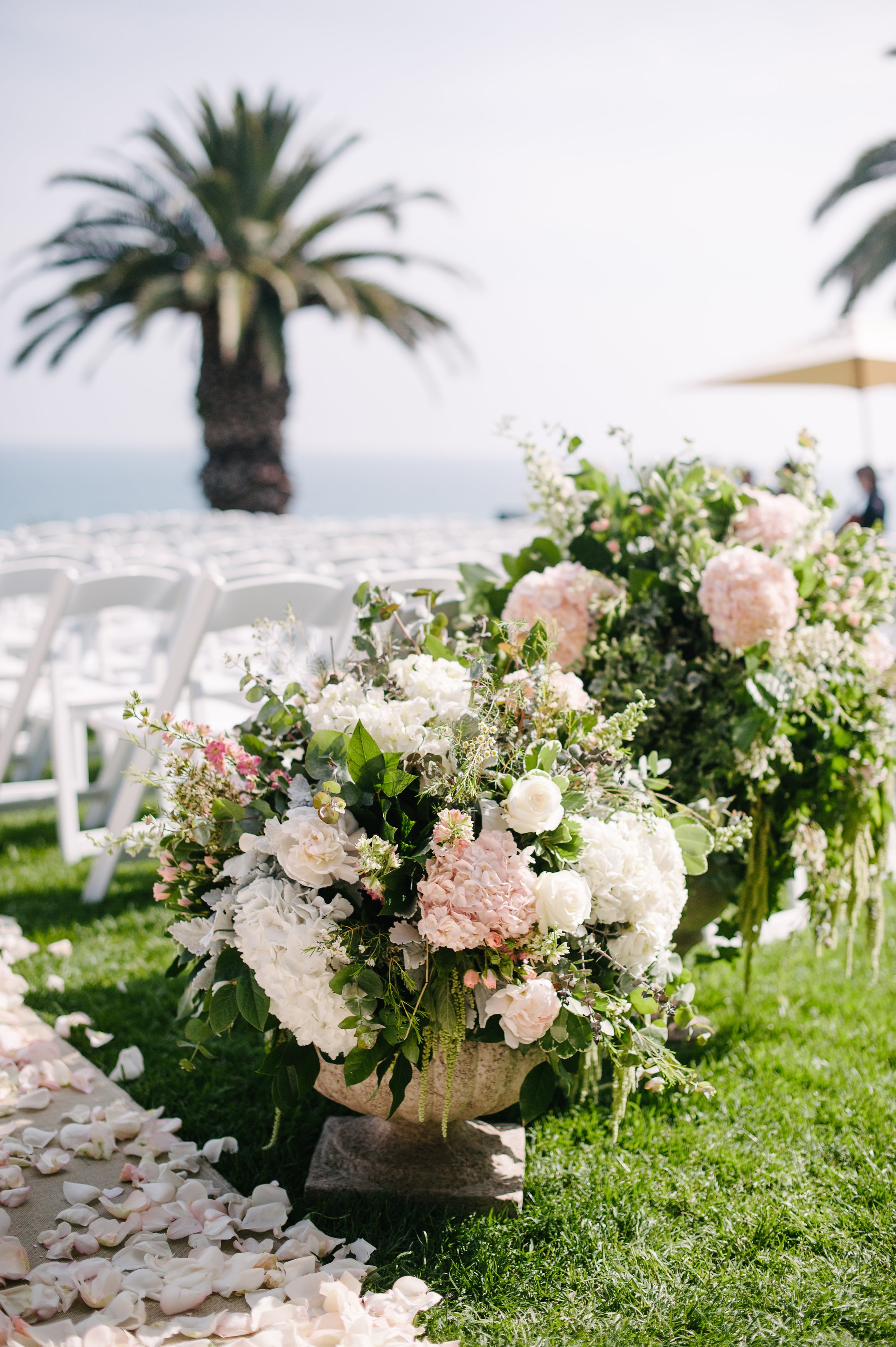 Floral Arrangements at Ceremony Entrance