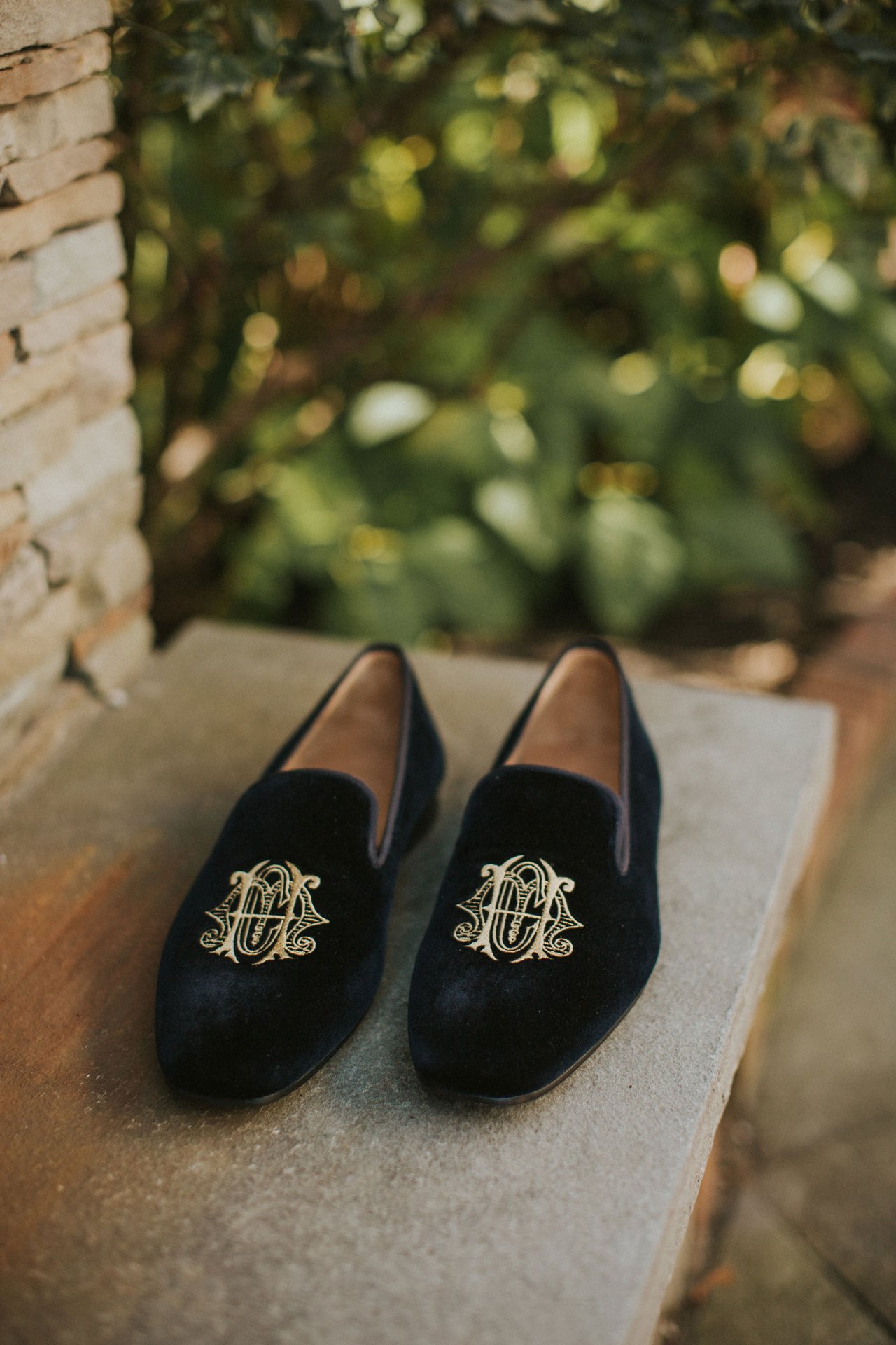 mens velvet loafers embroidered