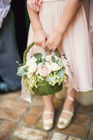 moss green flower girl dress