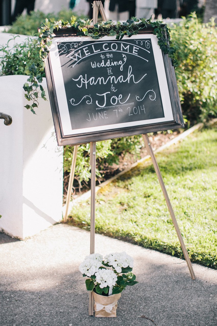 Chalkboard Sign on Easel