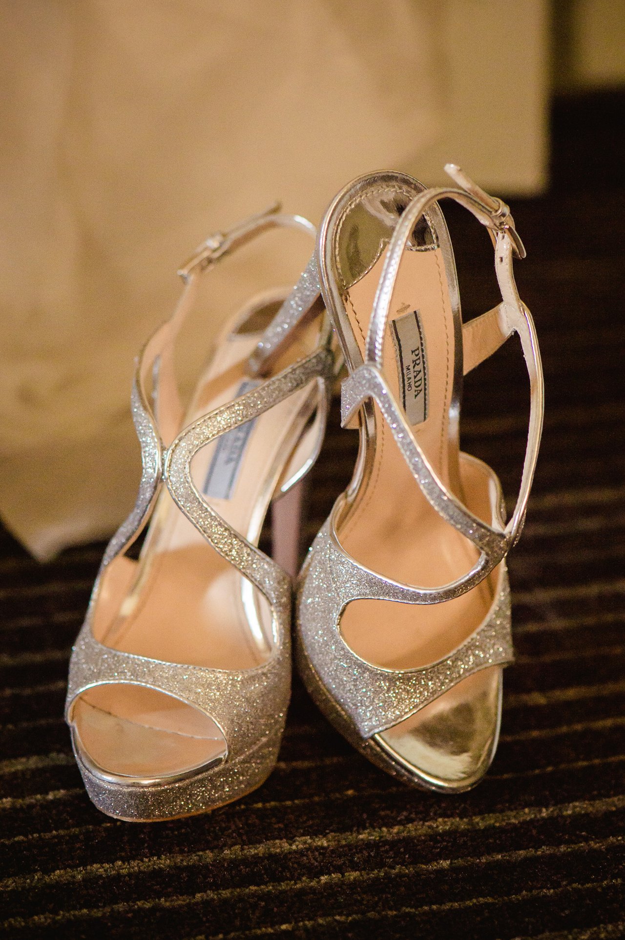 strappy bridal shoes