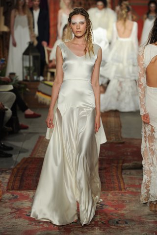 Sheath Gown houghton-bride-sleeveless-silk-dress