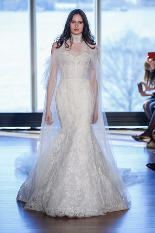 "Priscilla" by Rivini rivini-priscilla-wedding-dress-with-mermaid-dress-skirt-and-v-neck-bodice-sheer-boning-detail