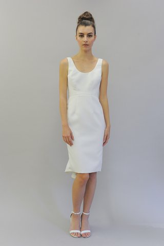 Austin Scarlett "Garson" austin-scarlett-fall-2017-garson-faille-scoop-neck-flare-back-knee-length-party-dress-flare-skirt