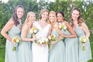 seafoam bridesmaid dresses