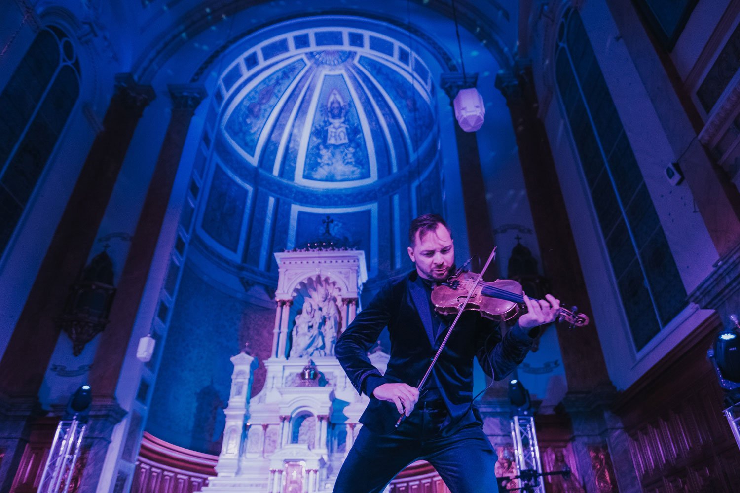 Electric Violinist at Wedding Reception