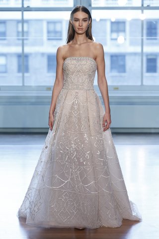 99049 by Justin Alexander 99049-by-justin-alexander-spring-2019-a-line-gown-with-intricate-beadwork-layers