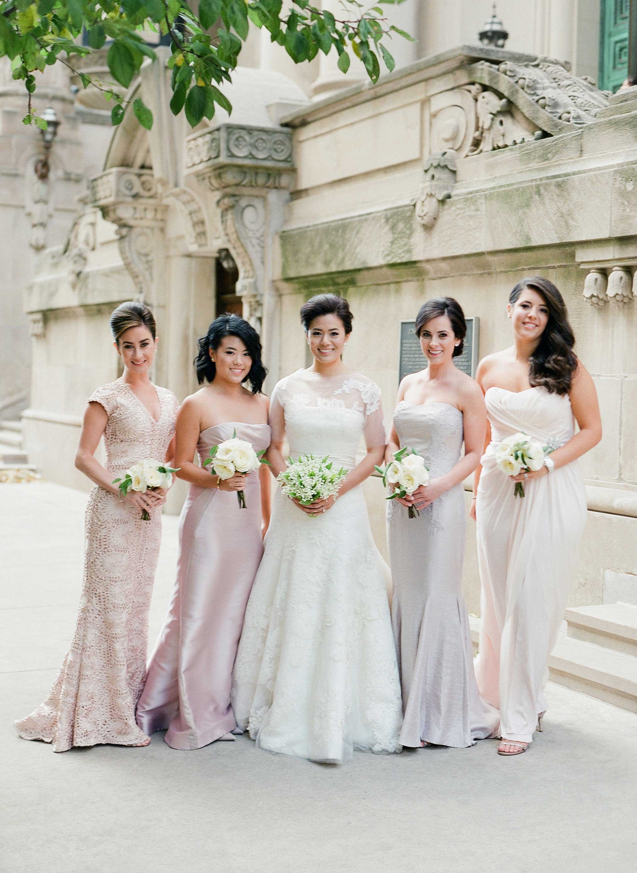 Mismatched Bridesmaid Dresses in Chicago