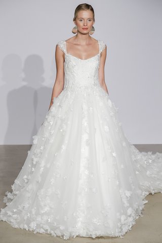 Look 18 by Justin Alexander justin-alexander-fall-2018-scoop-neck-allover-floral-embellished-ball-gown
