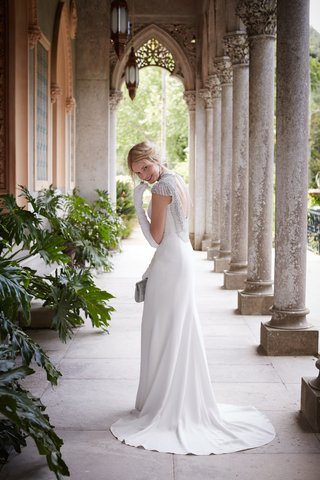 "Dylan" BHLDN Wedding Dress low-back-beaded-alma-novia-by-rosa-clara-wedding-dress