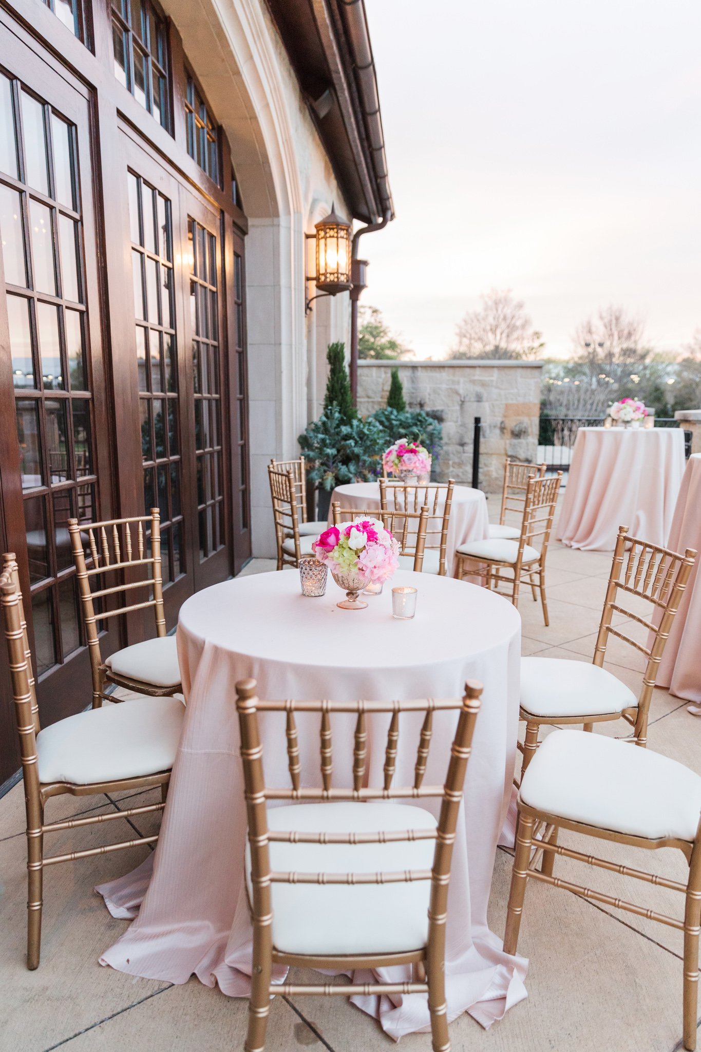 Cocktail Hour Seating on Patio