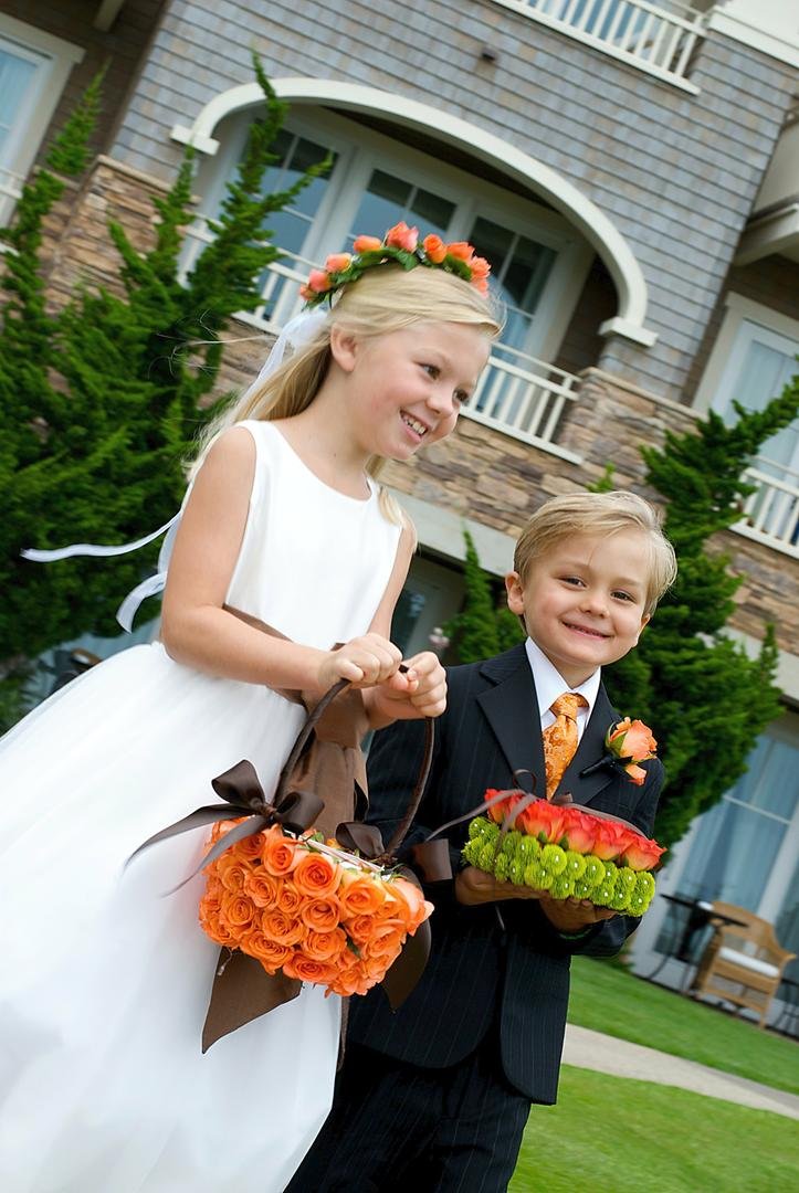 Cute Flower Girl and Ring Bearer