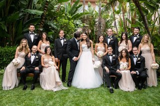 champagne groomsmen attire