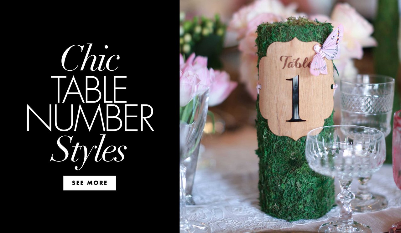 Stylish & Personalized Styles for Wedding Table Numbers