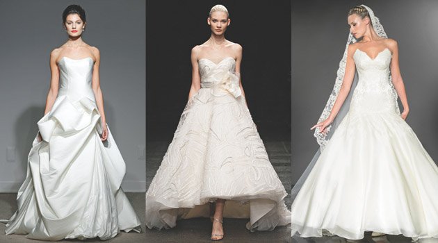 top 10 wedding dress designers 2013 Vera Wang's Fall 2013 Bridal Collection from New York Bridal Fashion Week :  Chic Vintage Brides