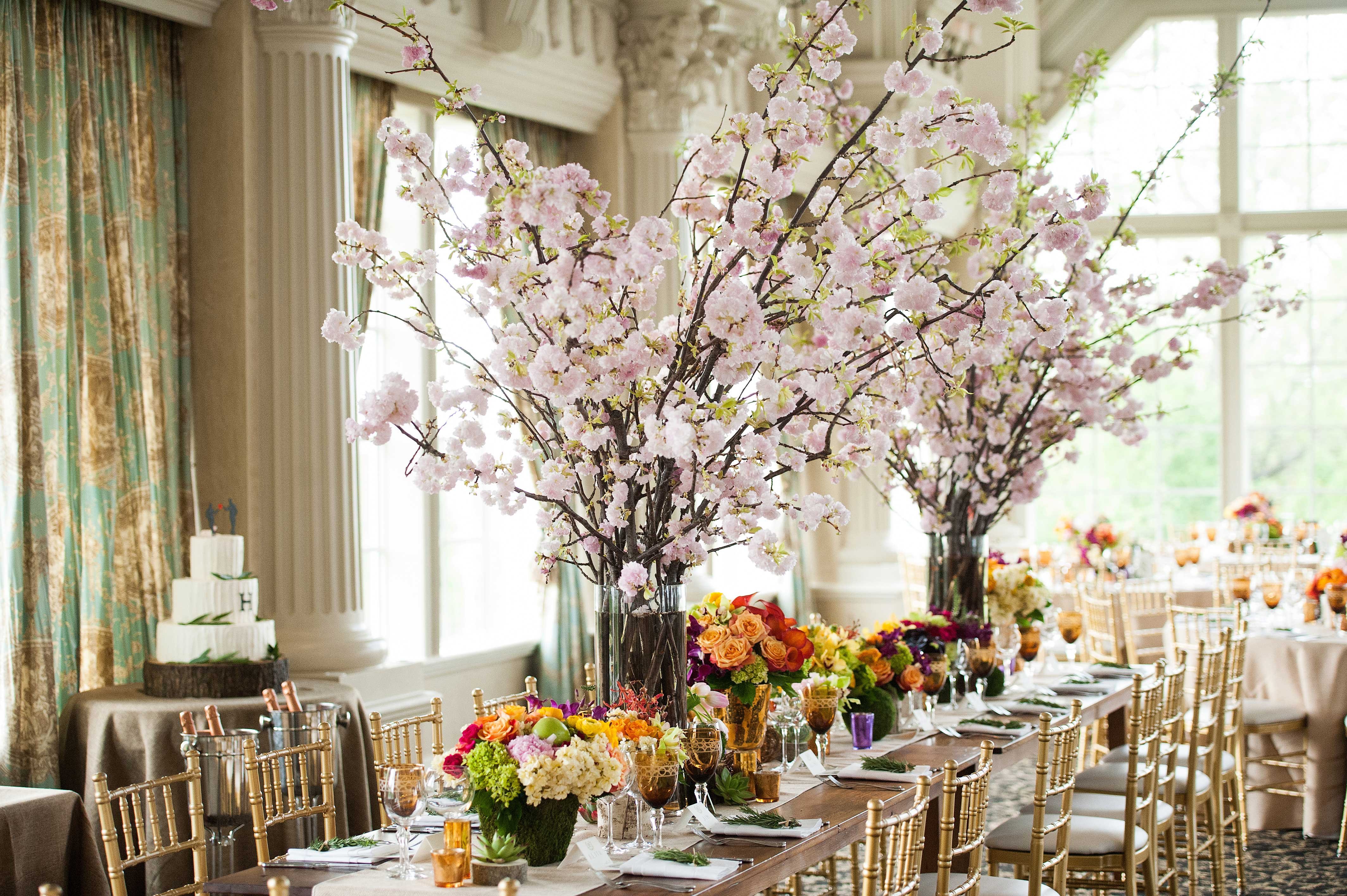 Cherry Blossom Centerpieces
