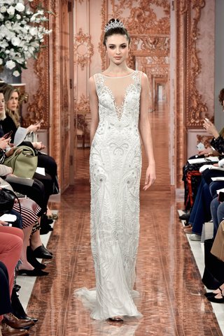 "Tatiana" by THEIA tatiana-by-theia-spring-2019-ivory-illusion-bateau-neck-gown-hand-embroidered-with-beading