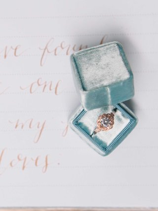 rose gold ring box