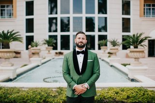 emerald green tuxedo jacket