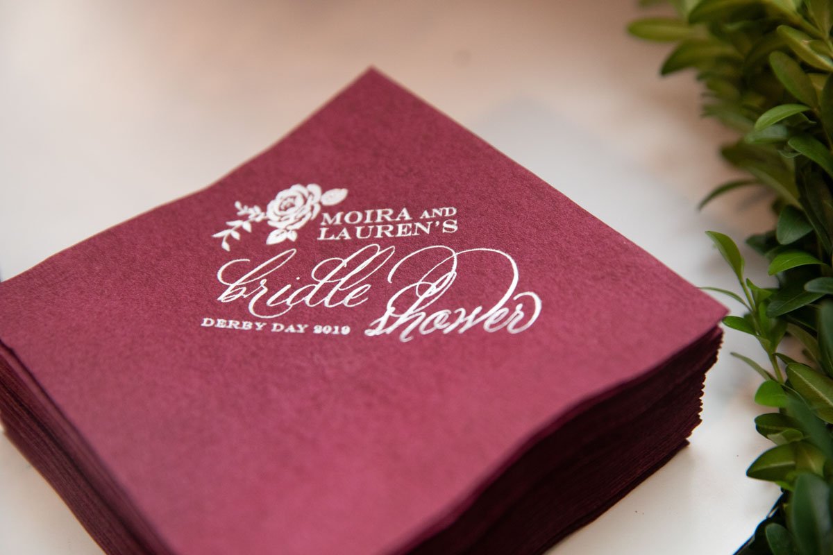 Burgundy Cocktail Napkins