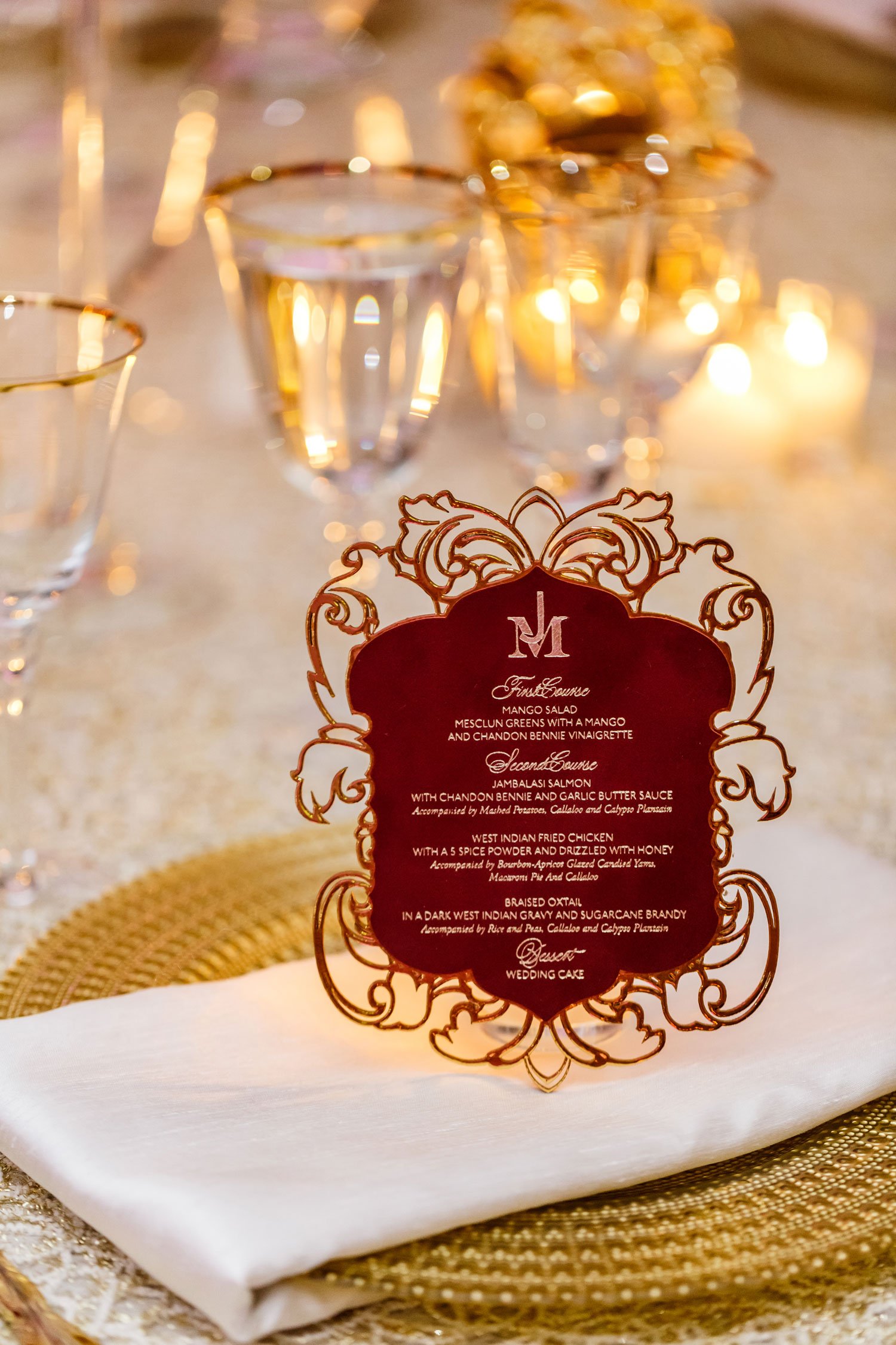 LaserCut Menu Card Details