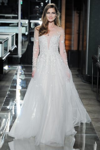 "Secret Garden" by Reem Acra an-embroidered-illusion-plunge-neck-gown-by-reem-acra