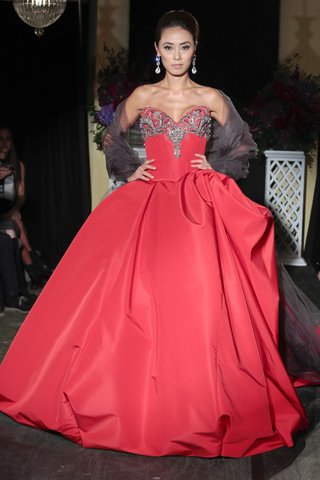 Red Isabelle Armstrong Fall 2016 Gown red-ball-gown-wedding-dress-with-beading-isabelle-armstrong-fall-2016