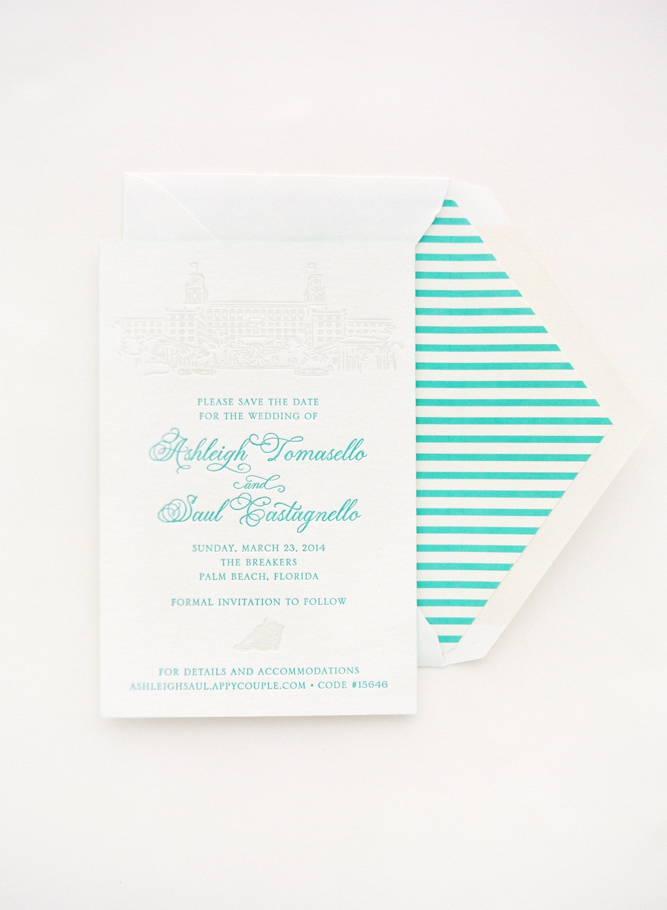 Embossed SavetheDate Card