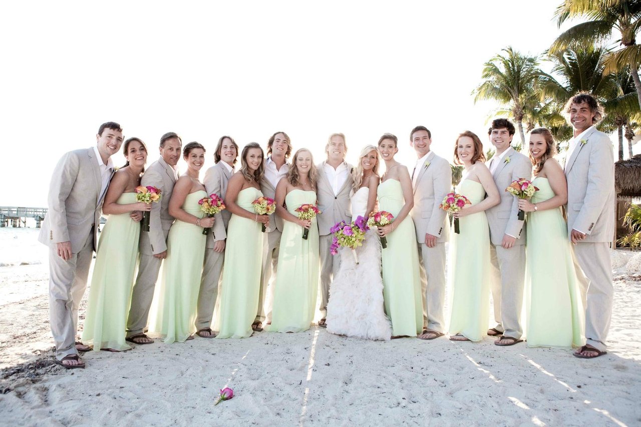 Tropical Wedding Party