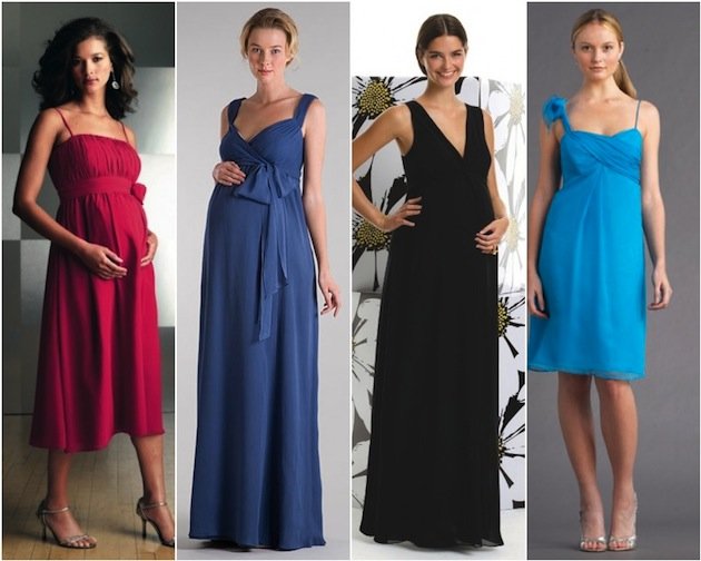 Glamorous Gowns for Pregnant Bridesmaids Glamorous Gowns for Pregnant Bridesmaids