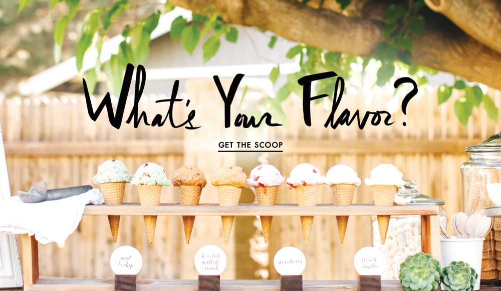 Wedding Ice Cream Ideas