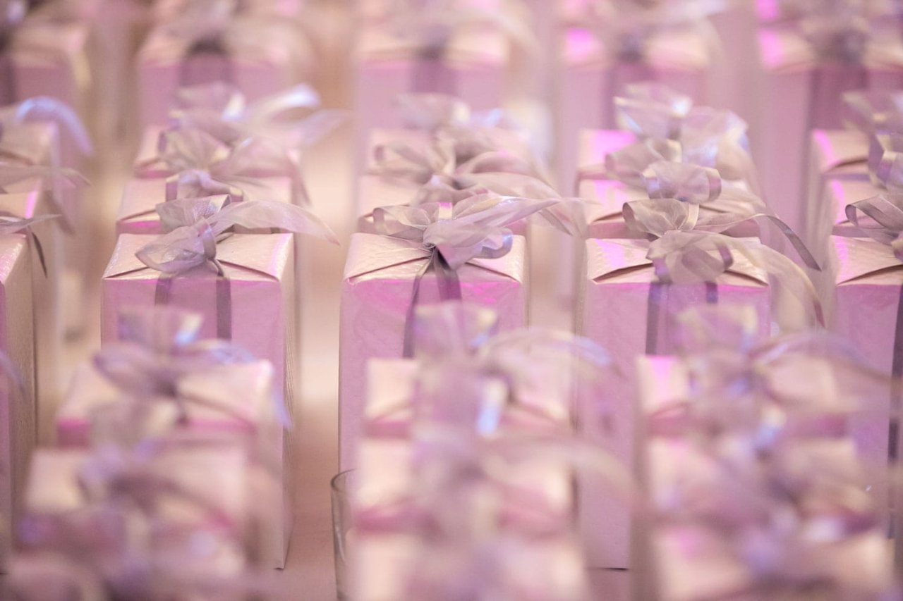 Silver Wedding Favor Boxes