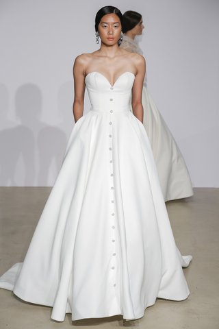 Look 6 justin-alexander-fall-2018-sweetheart-satin-ball-gown-with-pockets-crystal-buttons