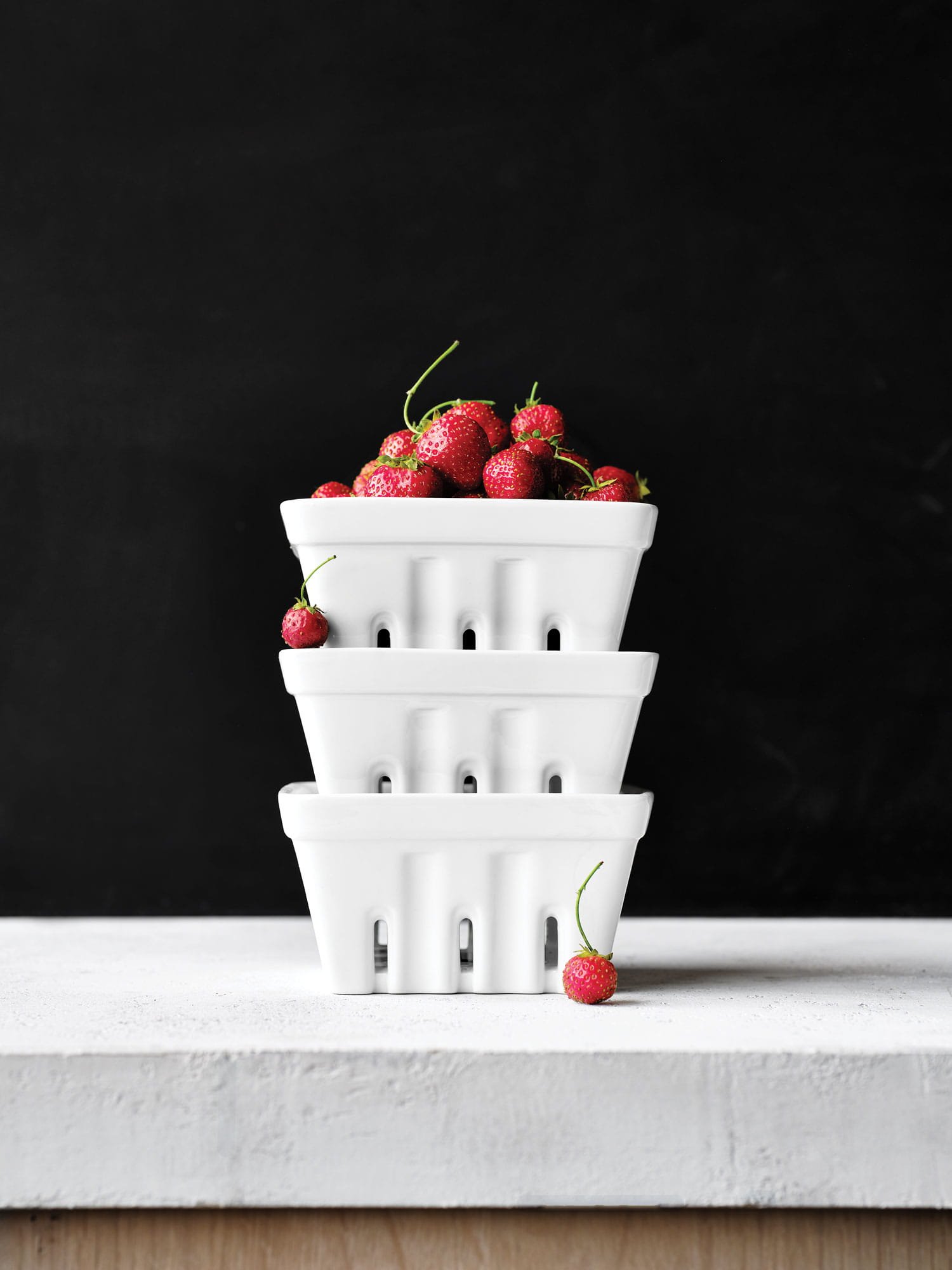 Berry box white porcelain colanders crate and barrel wedding registry ideas