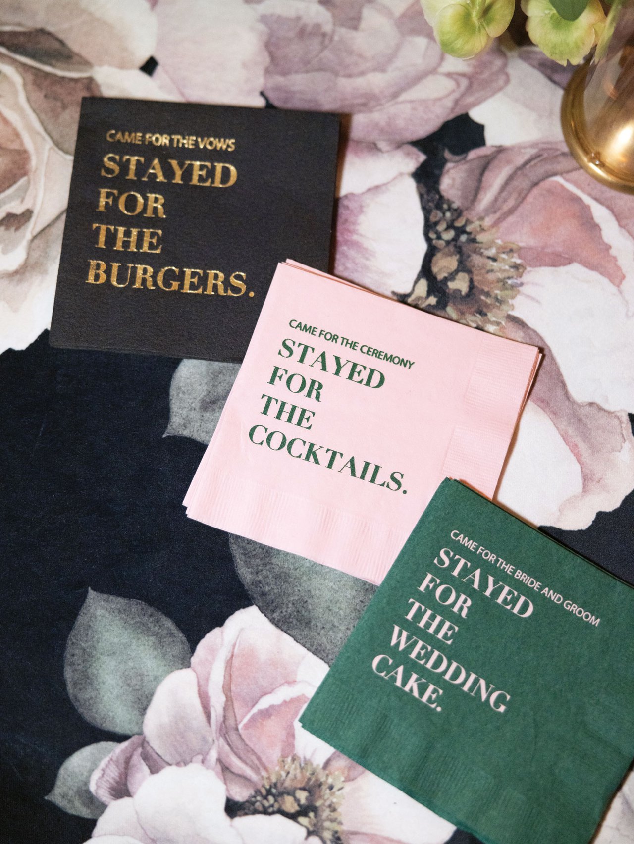Personalized Modern Wedding Napkins