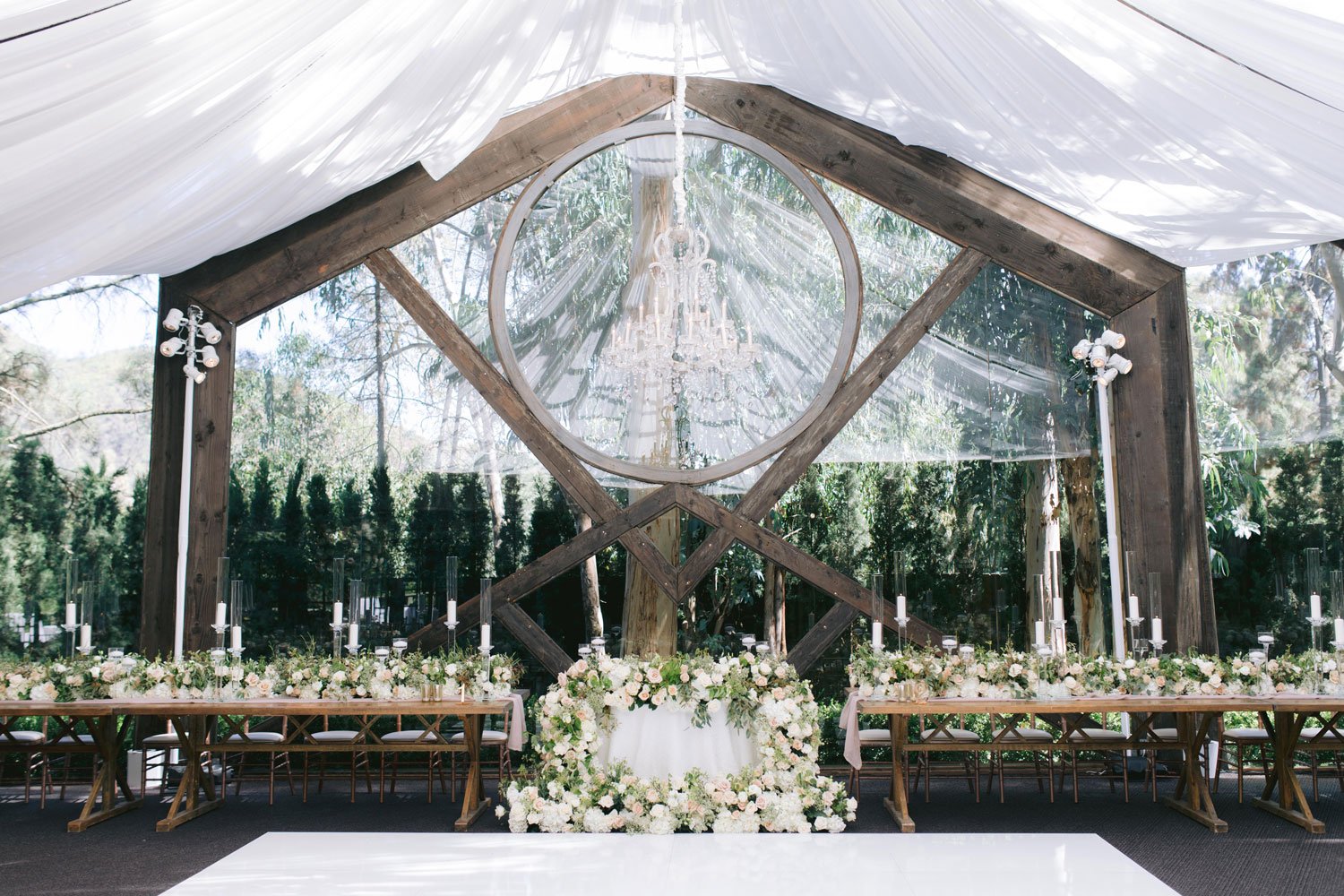 Sweetheart Table Between Head Tables