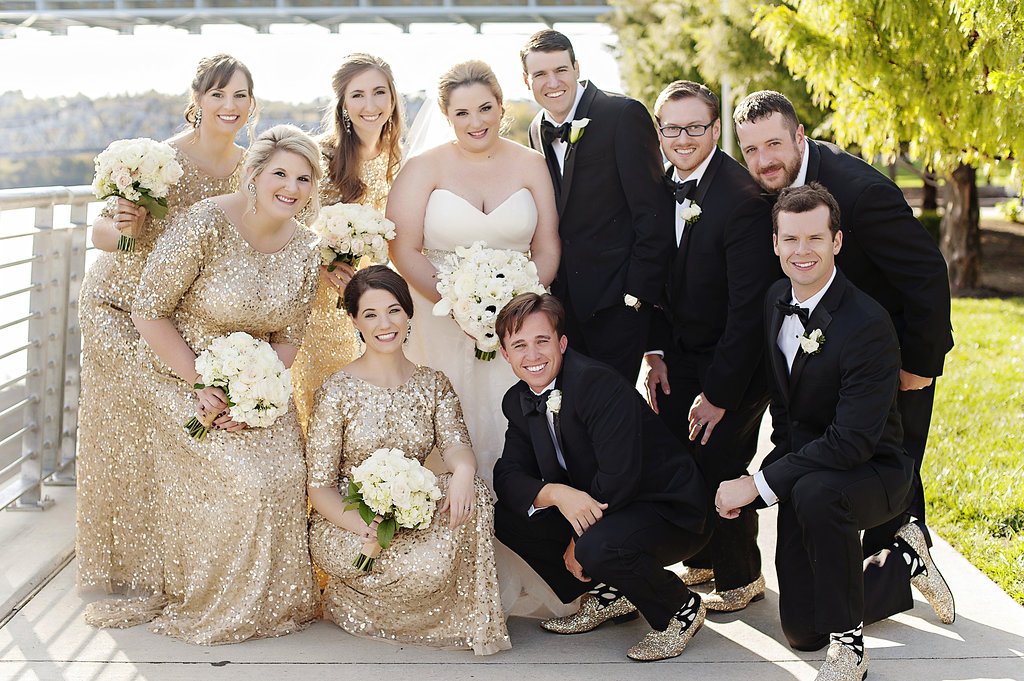 Golden Bridal Party