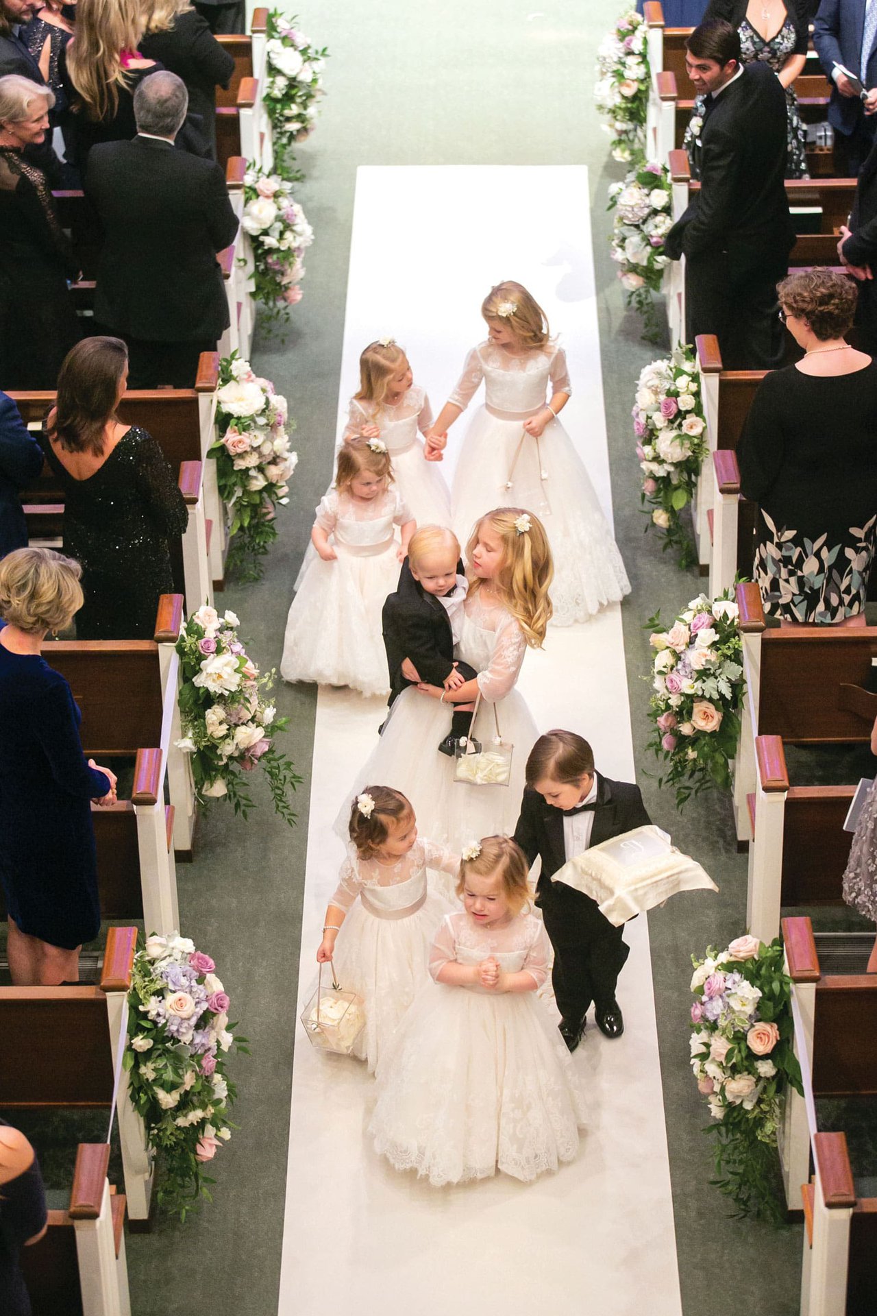 Flower Girls & Ring Bearers Walking Down Aisle