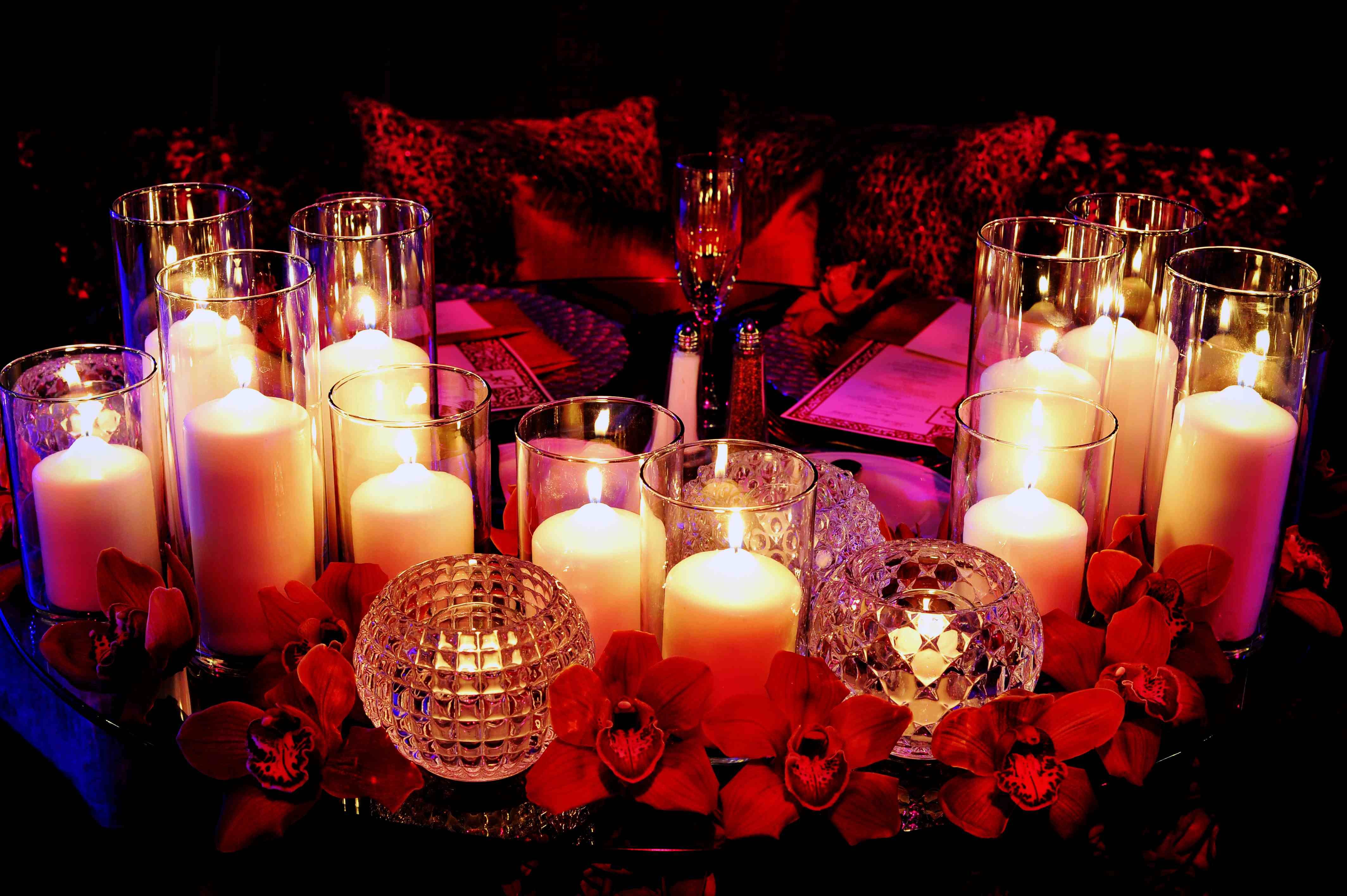 Sweetheart Table Candles