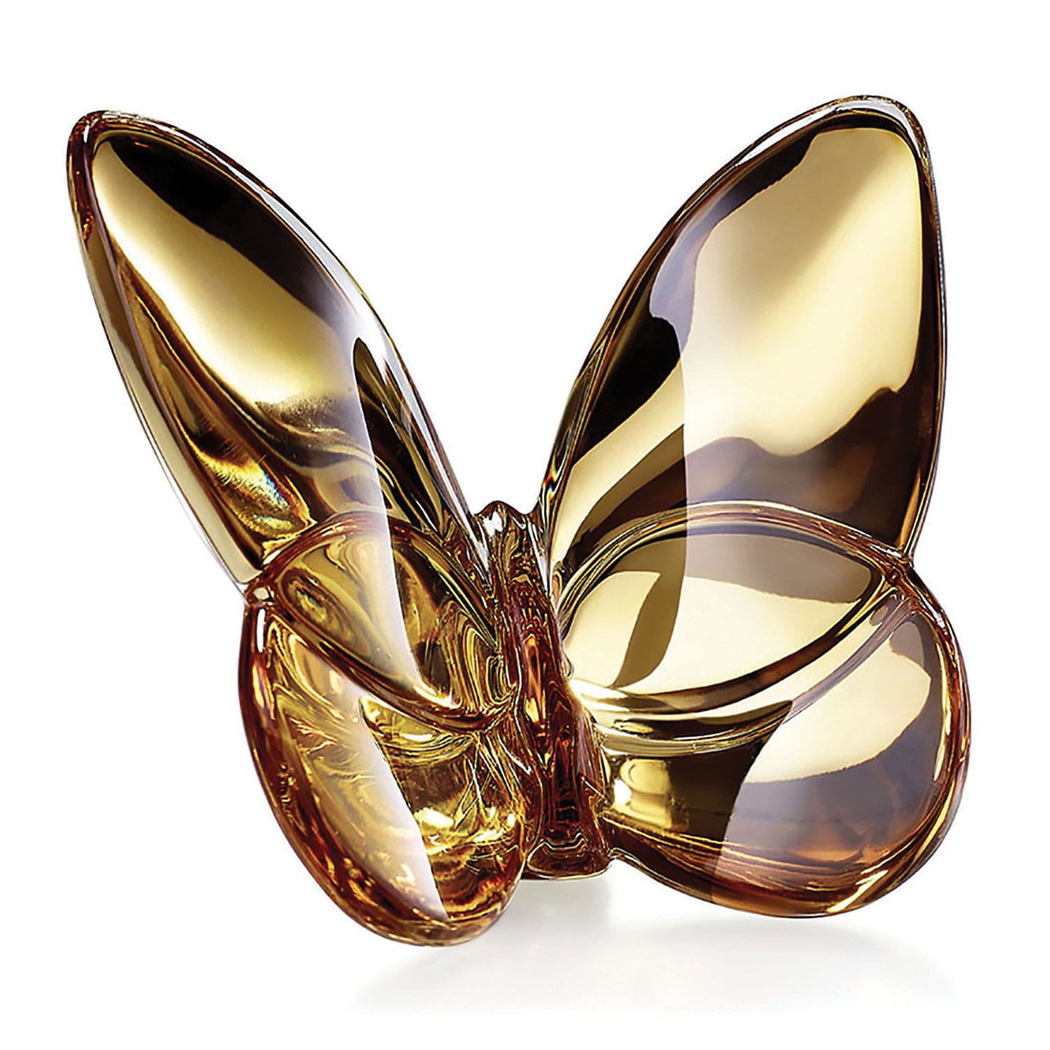 Baccarat 2.5 inch Lucky Crystal Butterfly in Gold Bloomingdale’s wedding registry ideas