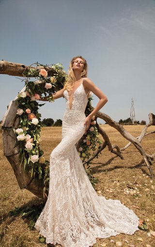 708 by GALA No. 2 gala-by-galia-lahav-gala-collection-no-2-deep-v-neck-wedding-dress-spaghetti-straps-lace-plunging