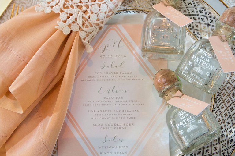 Mini Tequila Bottles with Tags