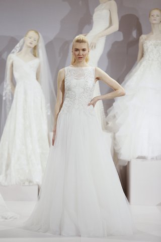 "Eglantine" tony-ward-eglantine-wedding-dress-with-a-full-skirt-embroidery-and-illusion-neckline