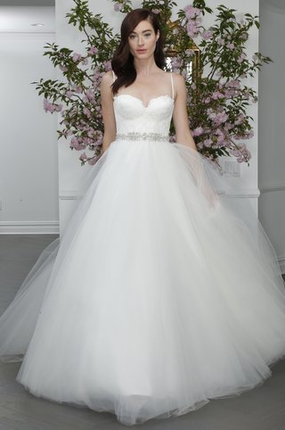 Wedding Dress by Legends Romona Keveza spaghetti-strap-bustier-bodice-and-tulle-skirt-by-legends-romona-keveza