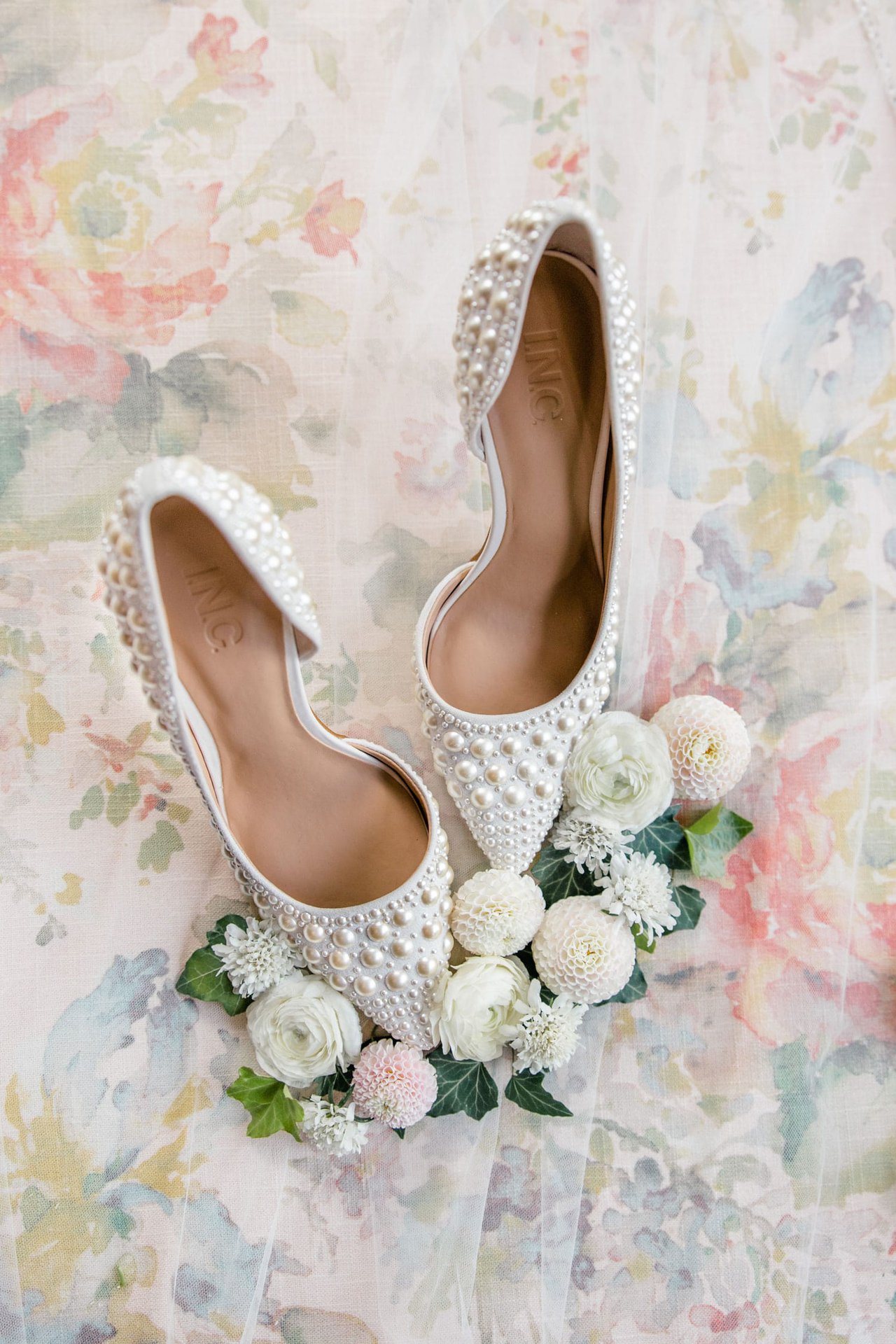 Pearl-Embellished Wedding Shoes