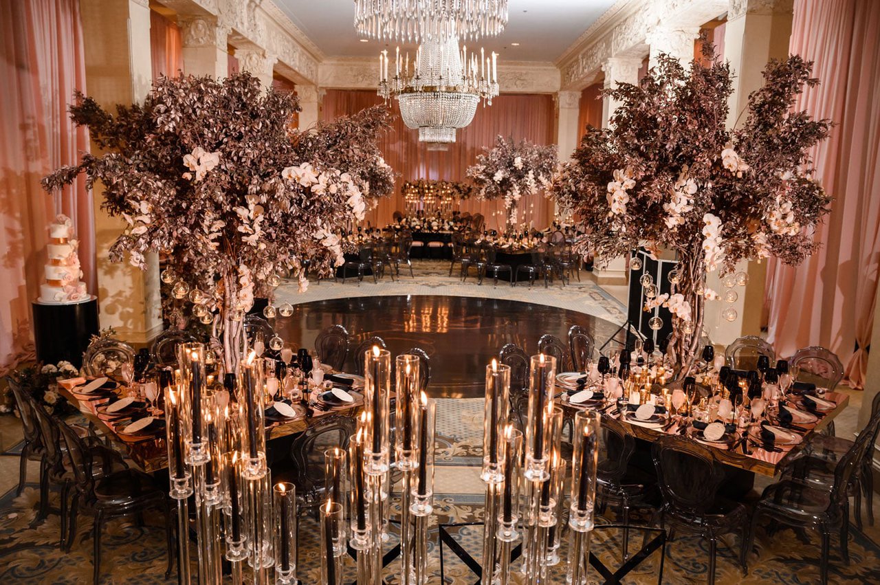 Luxury Blush, Black & Rose Gold Wedding