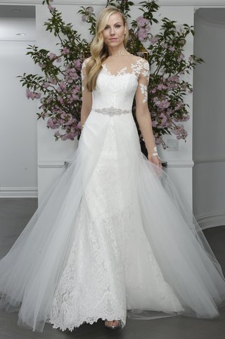 Wedding Dress by Legends Romona Keveza illusion-neckline-tulle-overskirt-dress-by-legends-romona-keveza