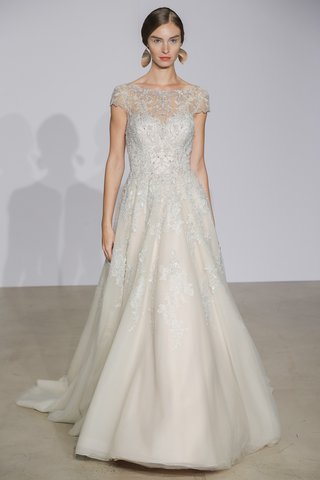 Look 12 by Justin Alexander justin-alexander-fall-2018-tulle-a-line-gown-with-illusion-boat-neckline